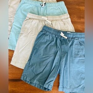 Boys Shorts Blue Navy Khaki Tan Bundle of Three size 14-16